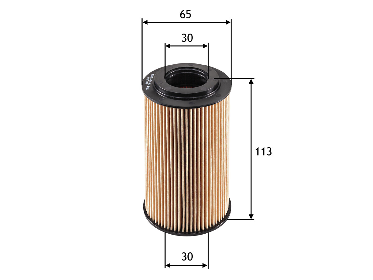 VALEO Oliefilter 586564 Filterindsats height_mm_209|Højde [mm]|113 outer_diameter_mm_497|Yderdiameter [mm]|61 inner_diameter_1_mm_995|Inder diameter 1