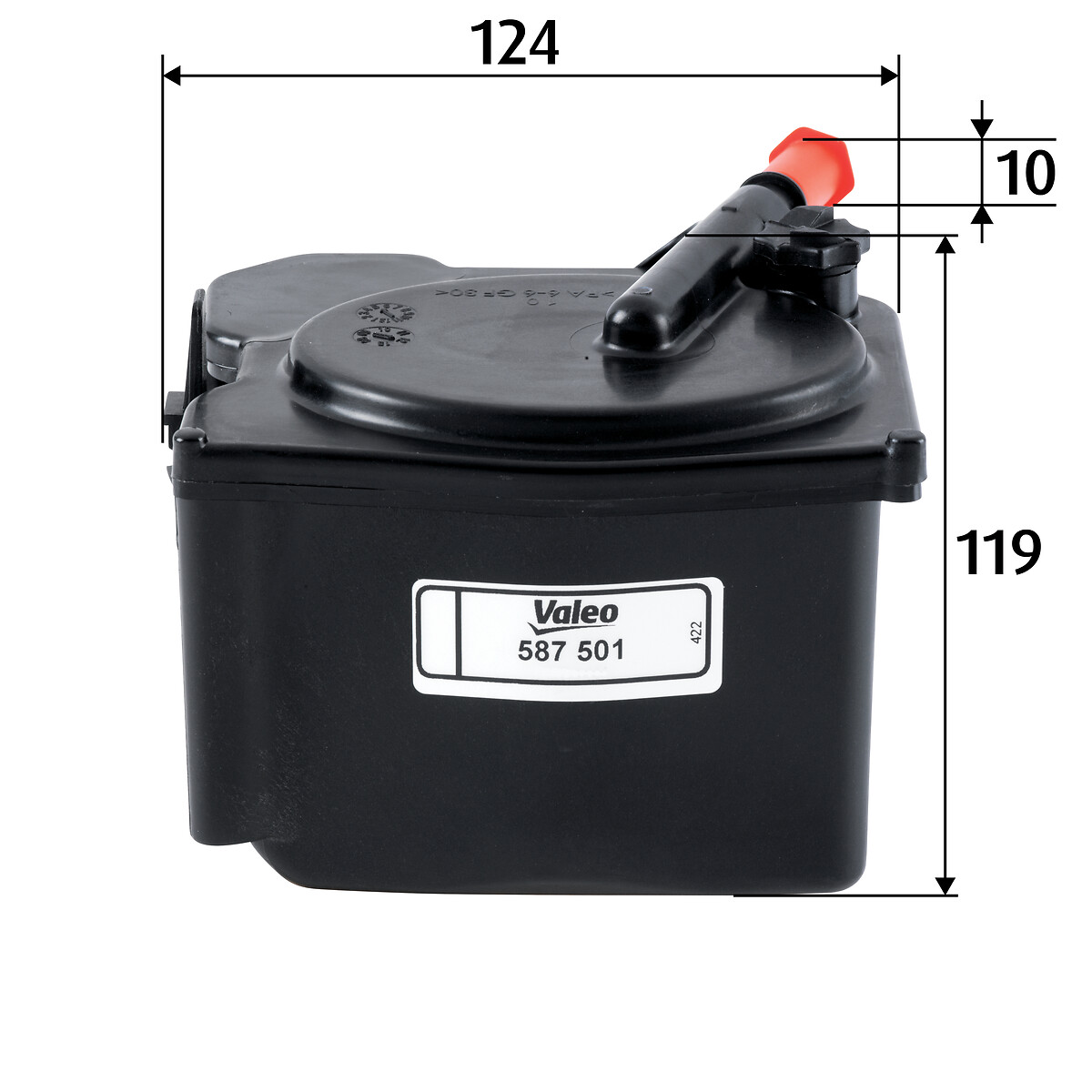VALEO Brændstof-filter 587501 Lednings 126mm for PEUGEOT FORD MINI VOLVO CITROËN FIAT MAZDA SUZUKI AMC