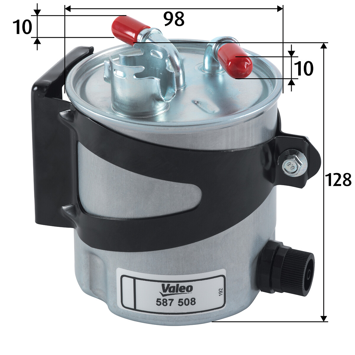 VALEO Brændstof-filter 587508 uden tilslutning til vandsensor weight_kg_212|Vægt [kg]|0,58 125mm for RENAULT