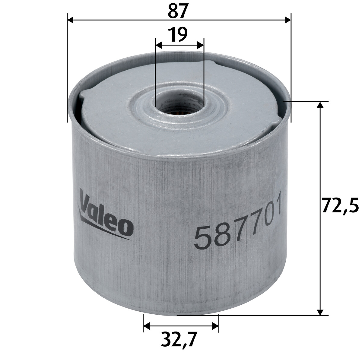 VALEO Brændstof-filter 587701 Påskruet 73mm for PEUGEOT CITROËN VOLVO DAF ROVER OPEL NISSAN FORD RENAULT TRUCKS IVECO VM FIAT BEDFORD VAUXHALL LISTER