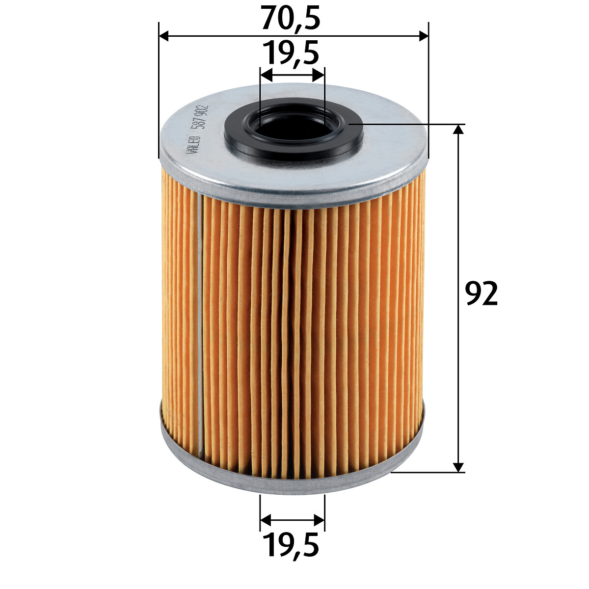 VALEO Brændstof-filter 587902 Filterindsats height_mm_209|Højde [mm]|92 outer_diameter_mm_497|Yderdiameter [mm]|71 inner_diameter_1_mm_995|Inder diame