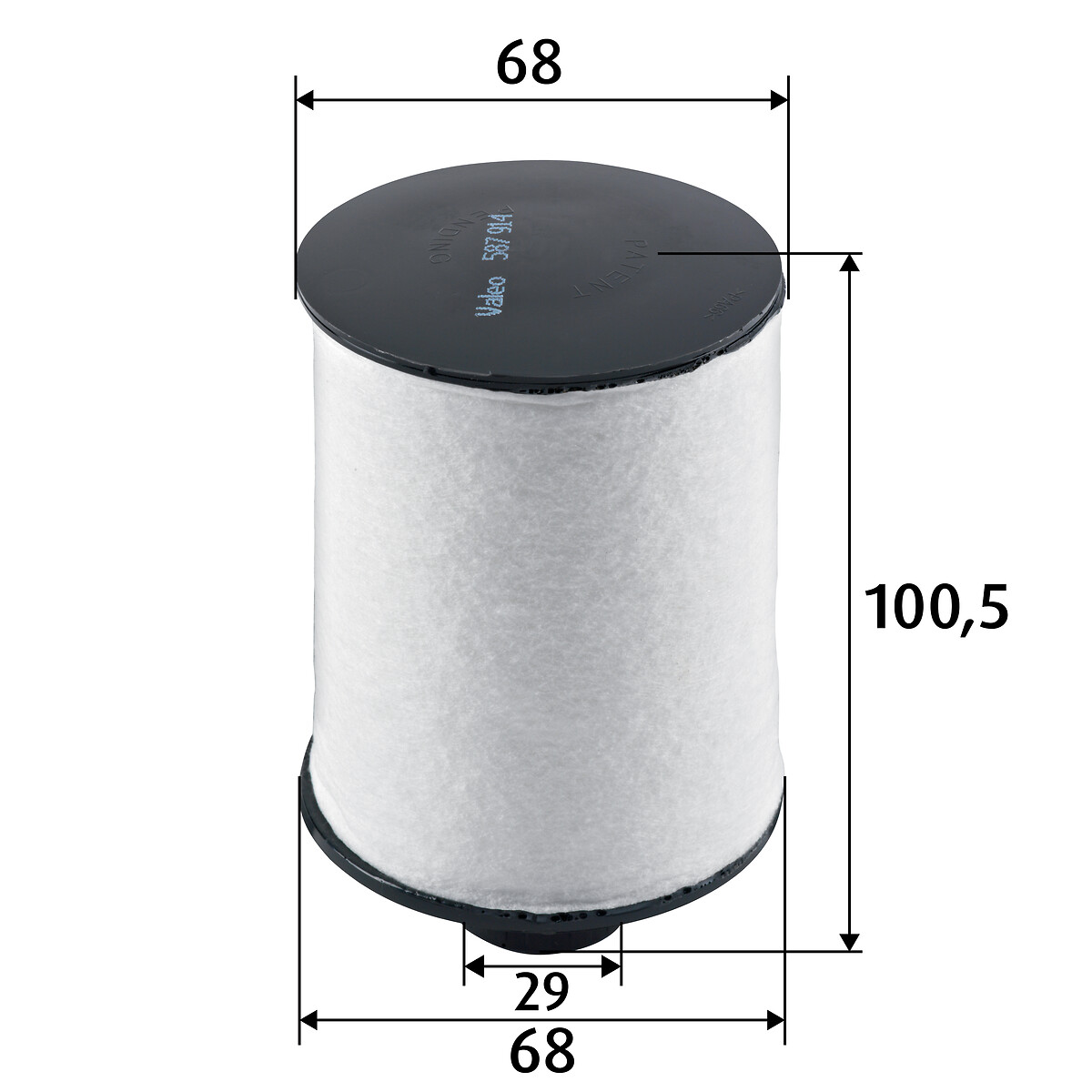 VALEO Brændstof-filter 587914 Filterindsats height_mm_209|Højde [mm]|101 outer_diameter_1_mm_978|Yderdiameter 1 [mm]|68 outer_diameter_2_mm_979|Yderdi