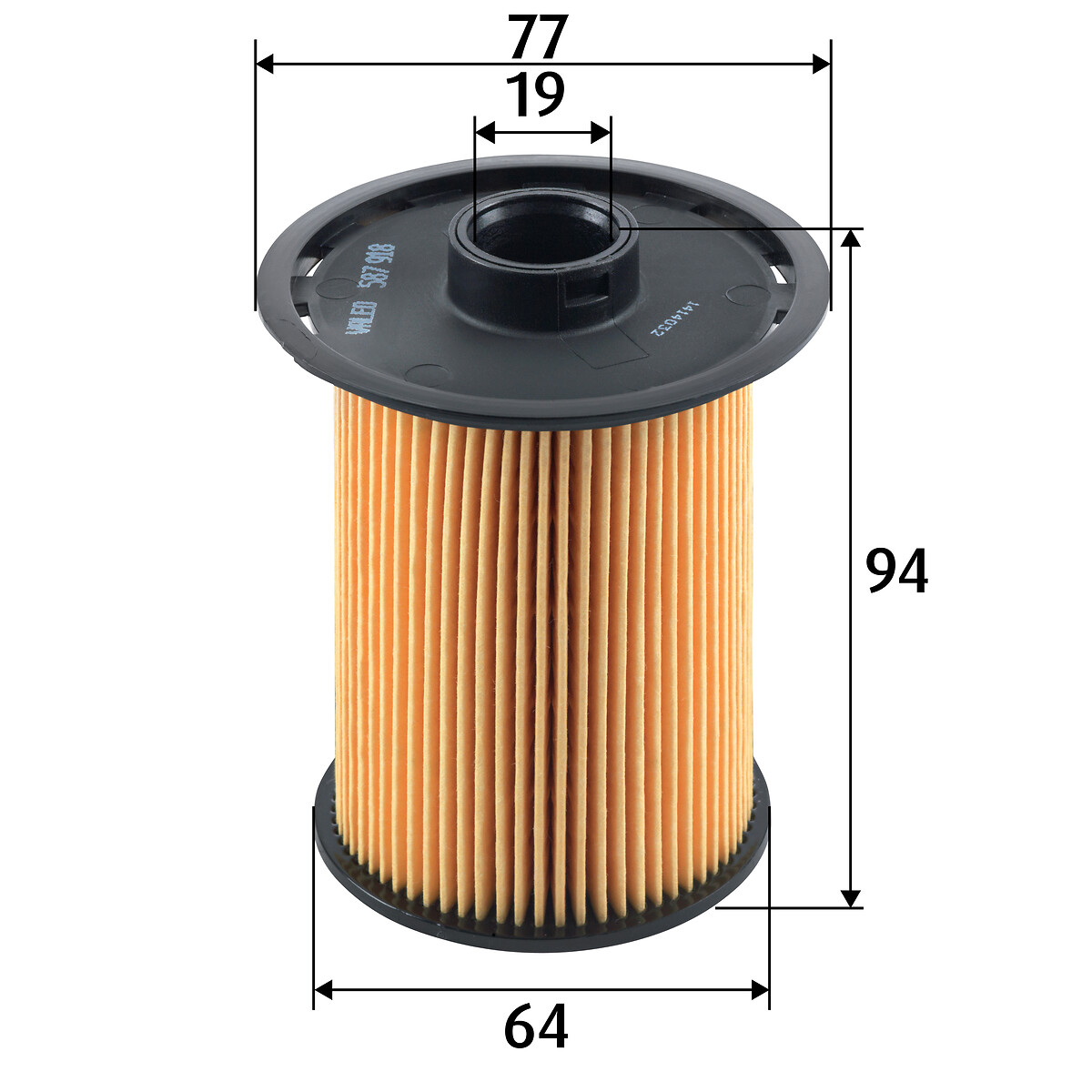 VALEO Brændstof-filter 587918 Filterindsats height_mm_209|Højde [mm]|93 outer_diameter_mm_497|Yderdiameter [mm]|77 inner_diameter_1_mm_995|Inder diame