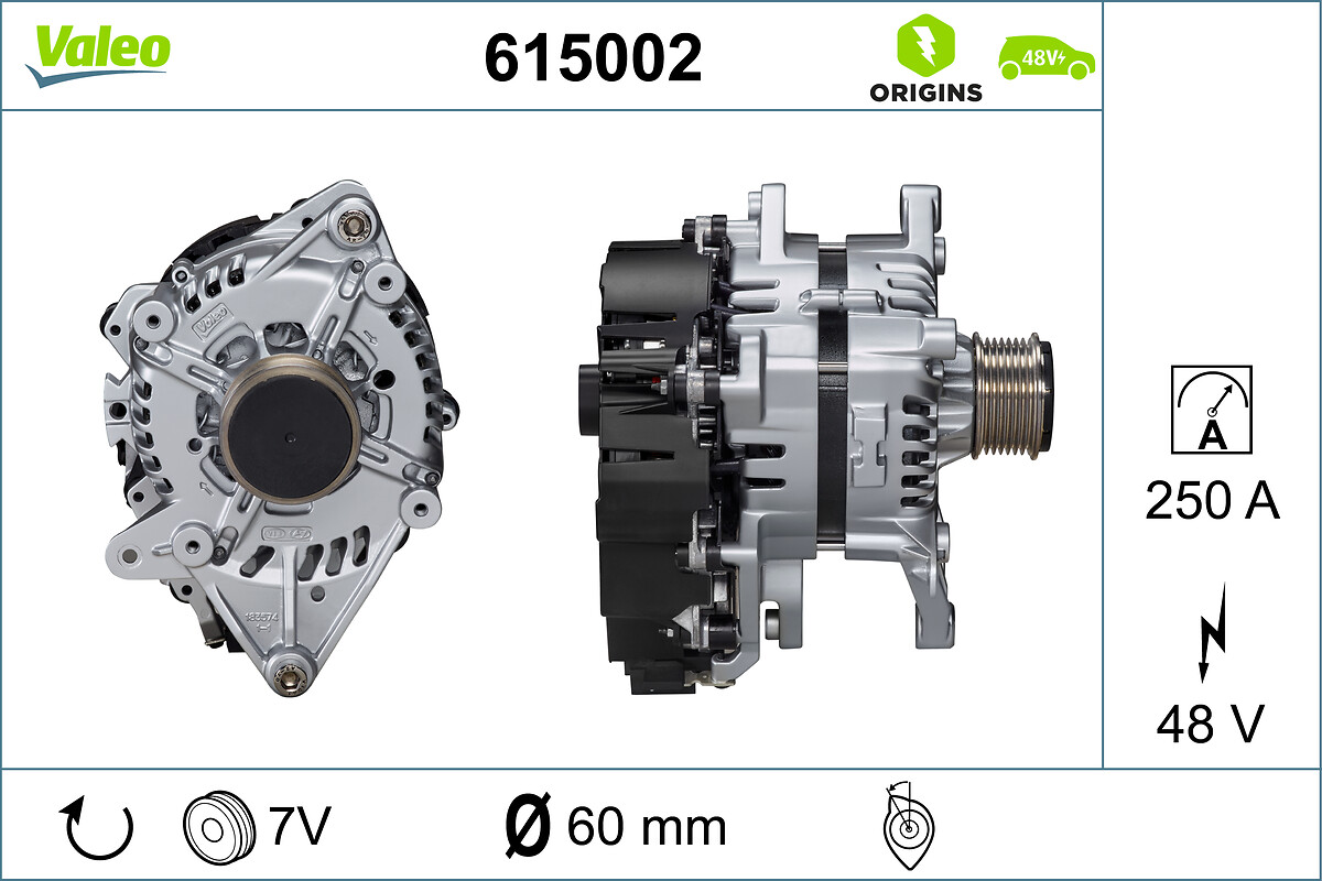 VALEO Generator, starter 615002 for KIA