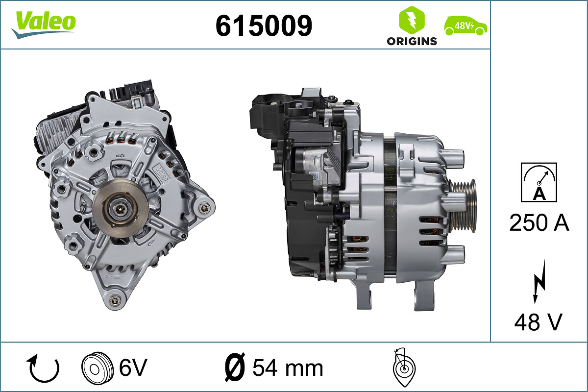VALEO Generator, starter 615009 for JAGUAR LAND ROVER