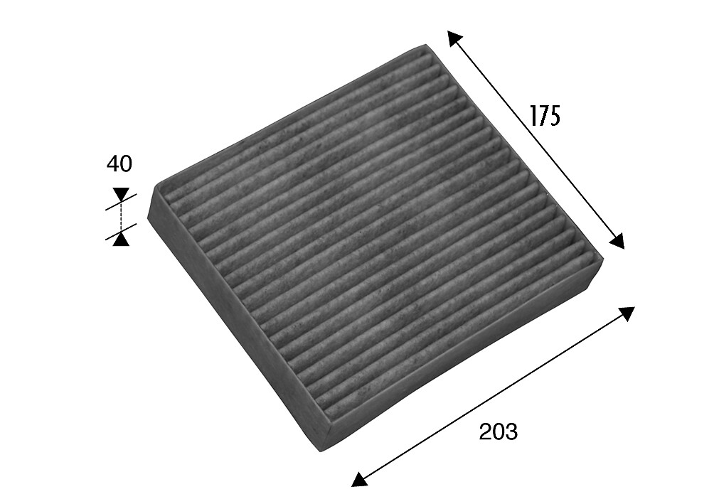 VALEO Kabineluftfilter 698802 for MITSUBISHI SMART