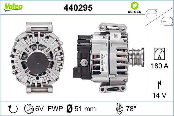 VALEO Generator 440295 for MERCEDES-BENZ
