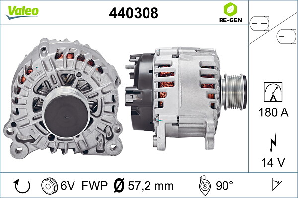 VALEO Generator 440308 for VW