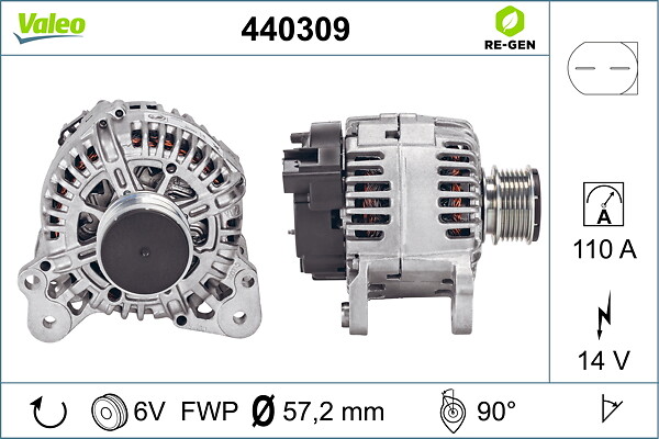 VALEO Generator 440309 for VW