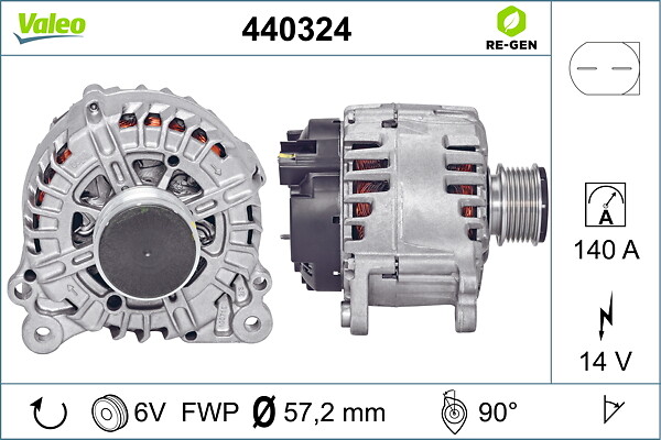 VALEO Generator 440324 for VW