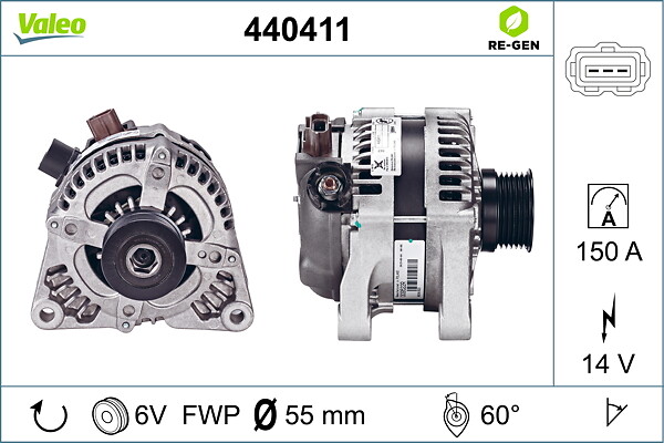 VALEO Generator 440411 for FORD VOLVO