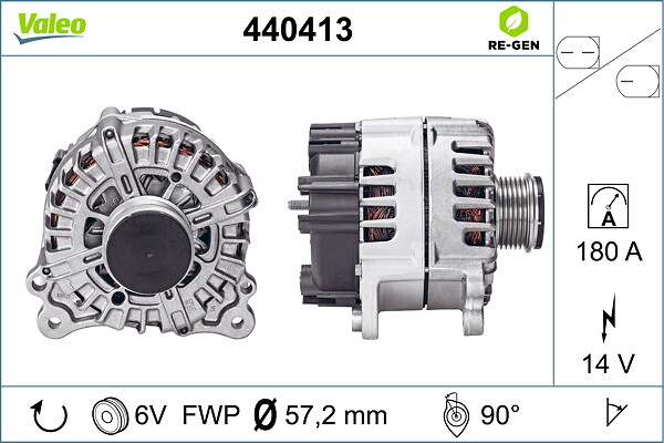 VALEO Generator 440413 for AUDI