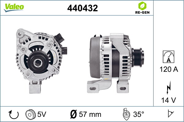 VALEO Generator 440432 for FORD VOLVO