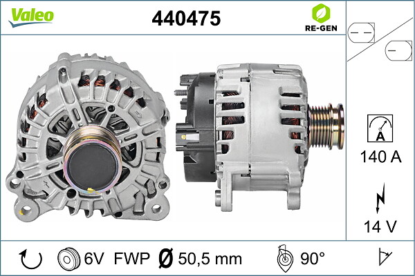 VALEO Generator 440475 for VW