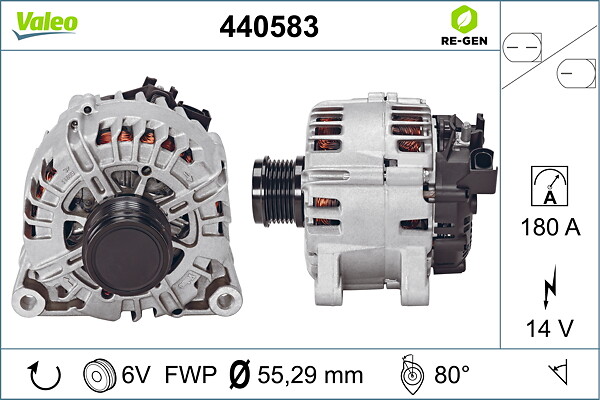 VALEO Generator 440583 for VOLVO FORD
