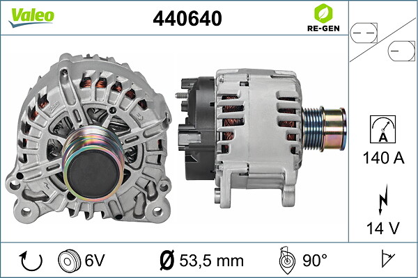 VALEO Generator 440640 for SKODA (SVW) VW VW (SVW) VW (FAW) AUDI (FAW) JETTA