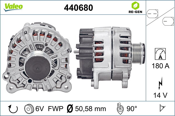 VALEO Generator 440680 for AUDI PORSCHE