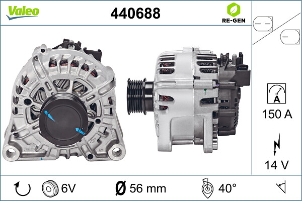VALEO Generator 440688 for FORD