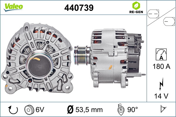 VALEO Generator 440739 for VW