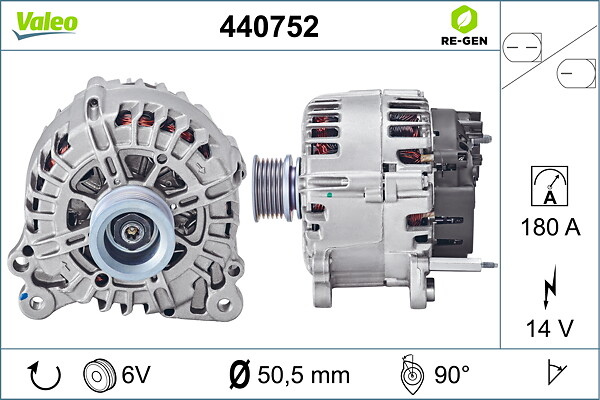 VALEO Generator 440752 for VW