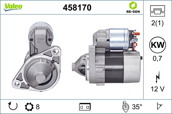 VALEO Starter 458170 for ALFA ROMEO NISSAN NISSAN (DFAC)