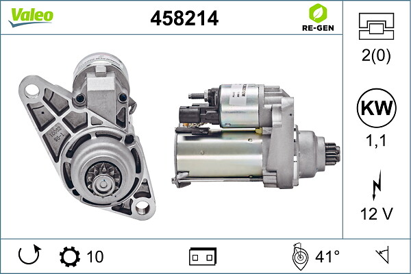 VALEO Starter 458214 for SKODA (SVW) VW VW (SVW) VW (FAW)