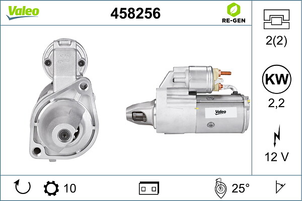 VALEO Starter 458256 for CHRYSLER JEEP