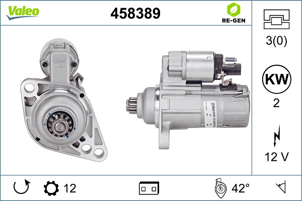 VALEO Starter 458389 for VW