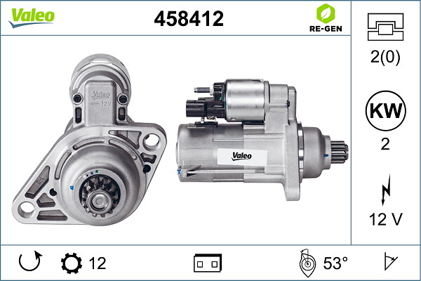 VALEO Starter 458412 for VW