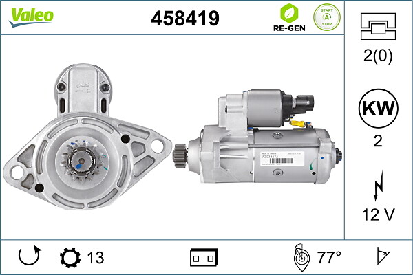 VALEO Starter 458419 for VW AUDI (FAW) VW (FAW)