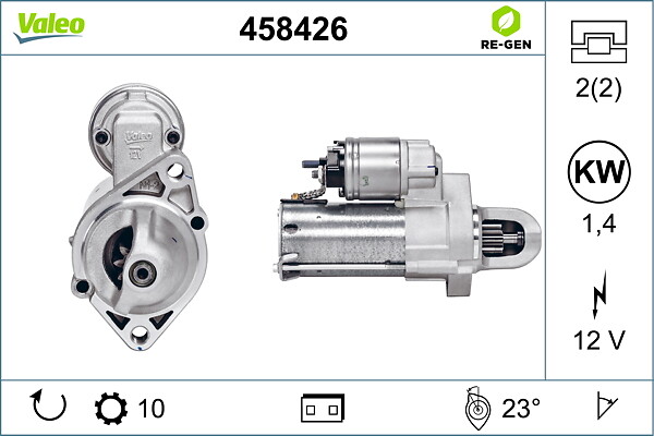 VALEO Starter 458426 for MERCEDES-BENZ