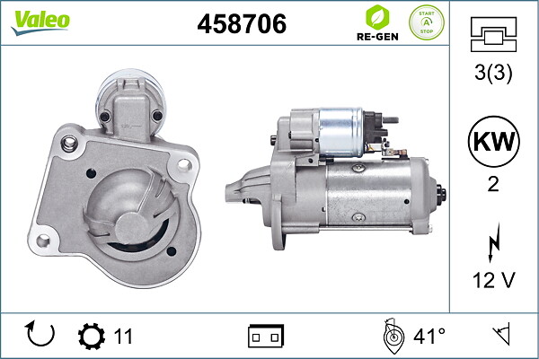 VALEO Starter 458706 for FORD