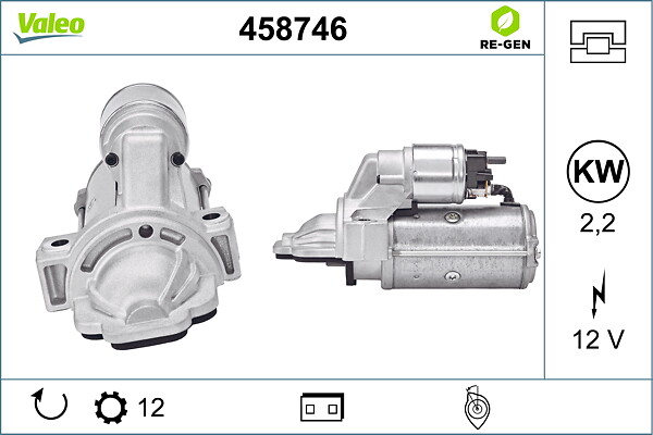 VALEO Starter 458746 for FORD