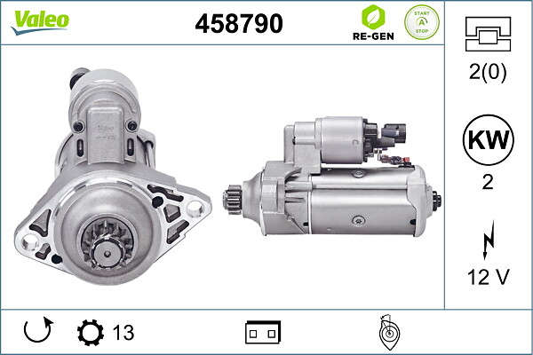 VALEO Starter 458790 for VW AUDI (SAIC) VW (SVW) CUPRA VW (FAW)