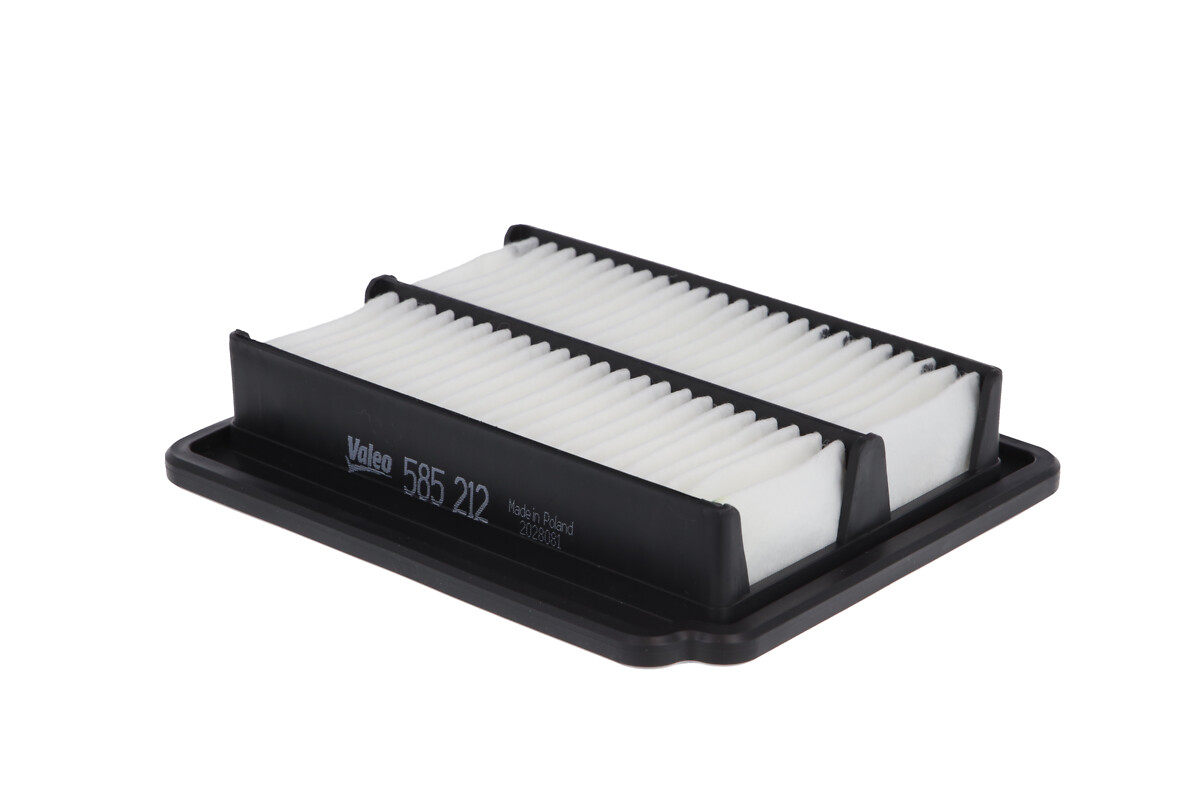 VALEO Luftfilter 585212 Filterindsats length_mm_203|Længde [mm]|224 width_mm_206|Bredde [mm]|188 height_mm_209|Højde [mm]|46 weight_kg_212|Vægt [kg]|0