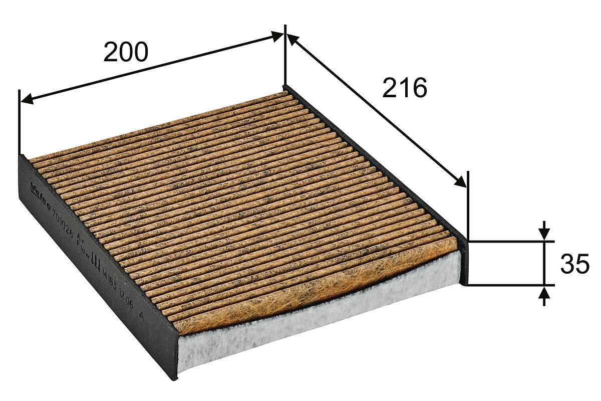 VALEO Kabineluftfilter 701026 for MITSUBISHI ALPINE DACIA