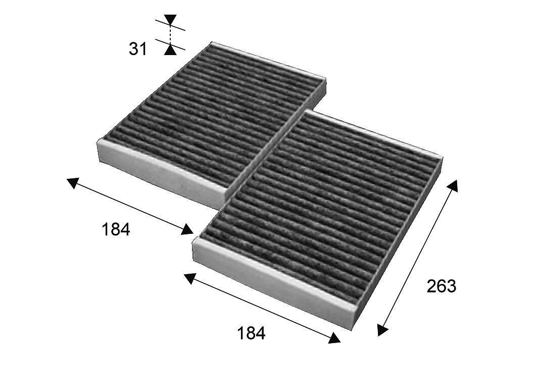 VALEO Kabineluftfilter 715643 for MERCEDES-BENZ BEIJING BENZ (BBDC)
