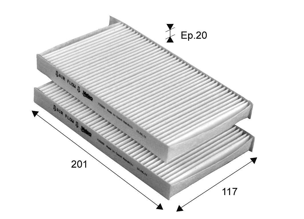 VALEO Kabineluftfilter 715669 for HYUNDAI