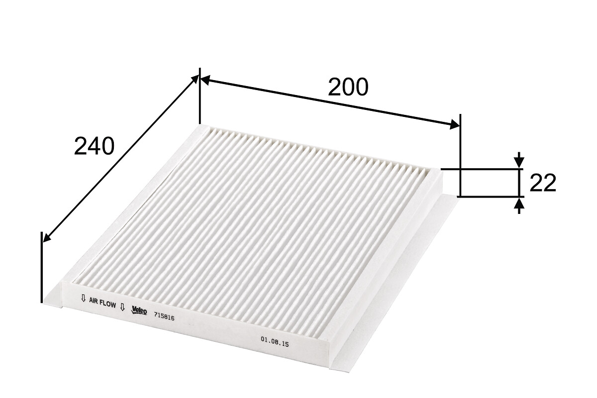 VALEO Kabineluftfilter 715816 for INOKOM HYUNDAI KIA (DYK) KIA