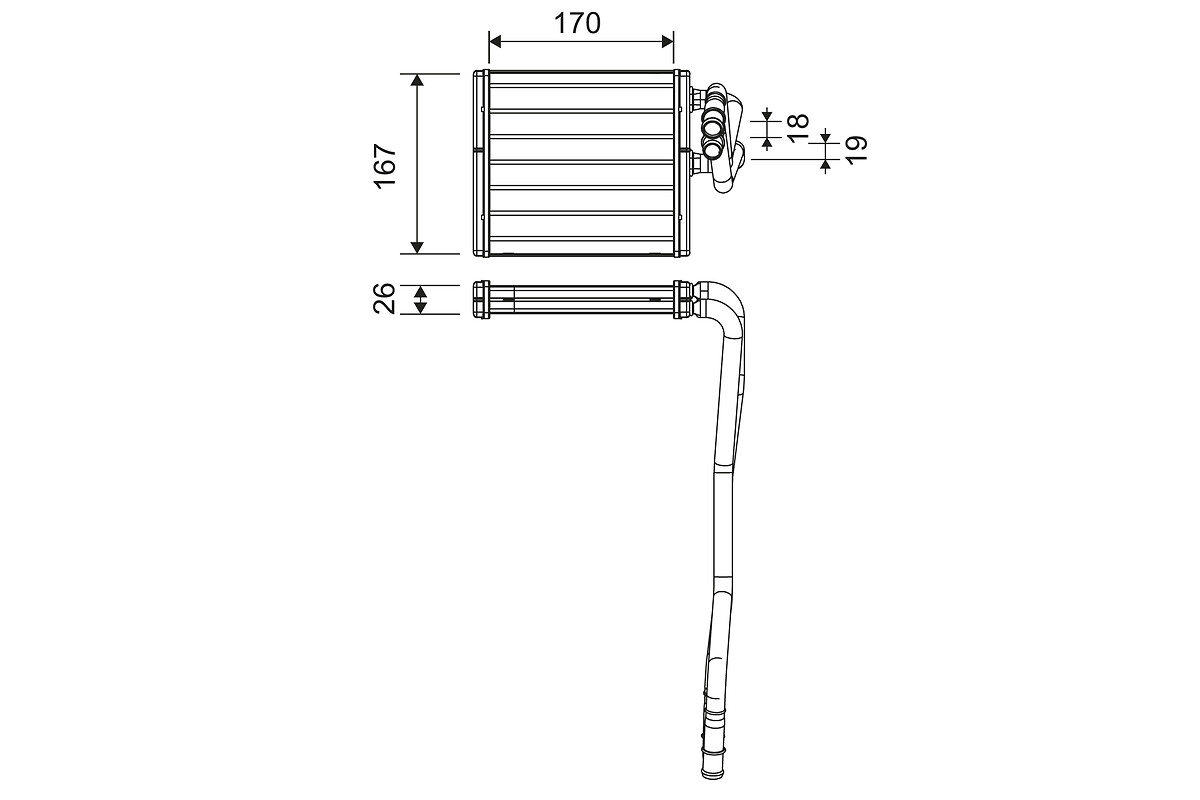 VALEO Varmeelement, kabinevarme 811510 for FORD