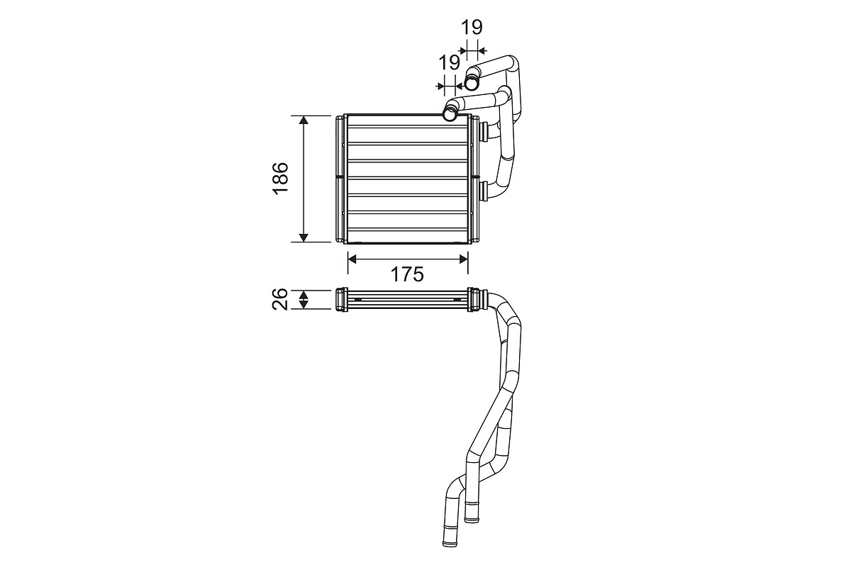 VALEO Varmeelement, kabinevarme 811511 for NISSAN