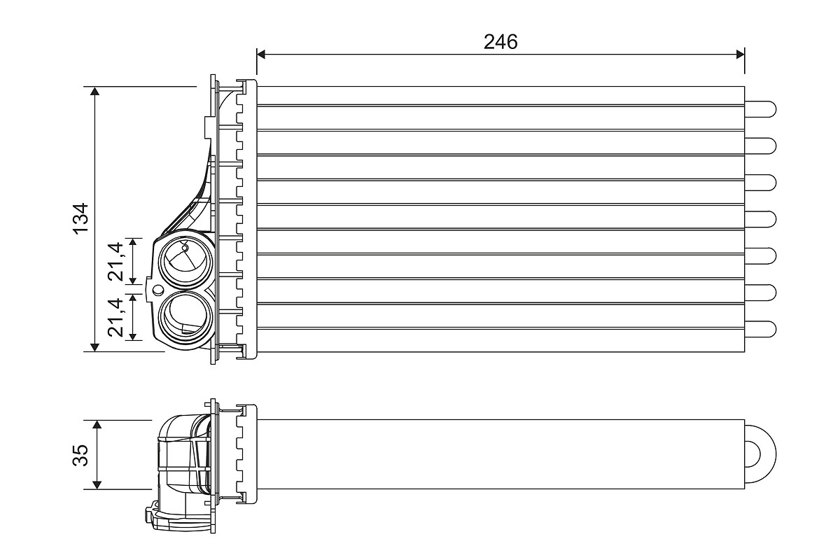 VALEO Varmeelement, kabinevarme 811567 for CITROËN