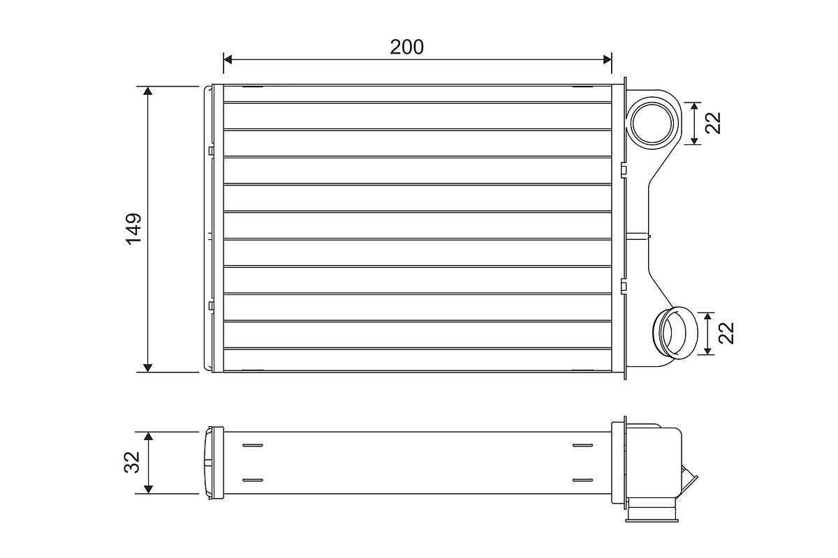 VALEO Varmeelement, kabinevarme 811569 for FIAT