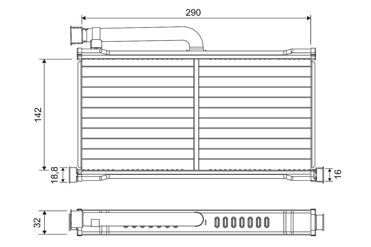 VALEO Varmeelement, kabinevarme 811570 for AUDI AUDI (FAW)
