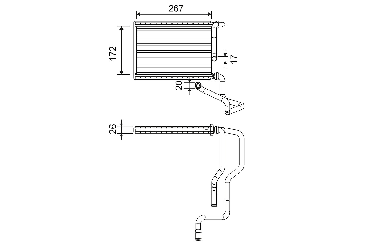 VALEO Varmeelement, kabinevarme 811579 for HONDA