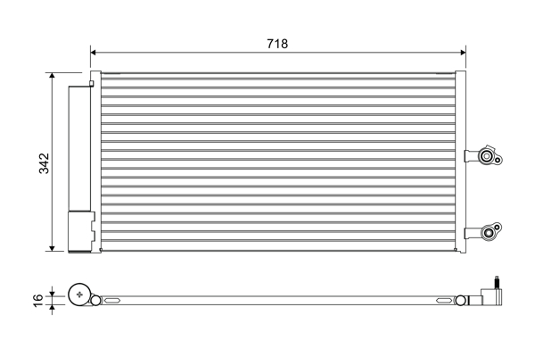VALEO Kondensor, klimaanlæg 822644 for VOLVO POLESTAR VOLVO ASIA