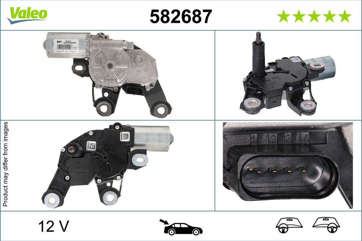 VALEO Viskermotor 582687 bag for VW