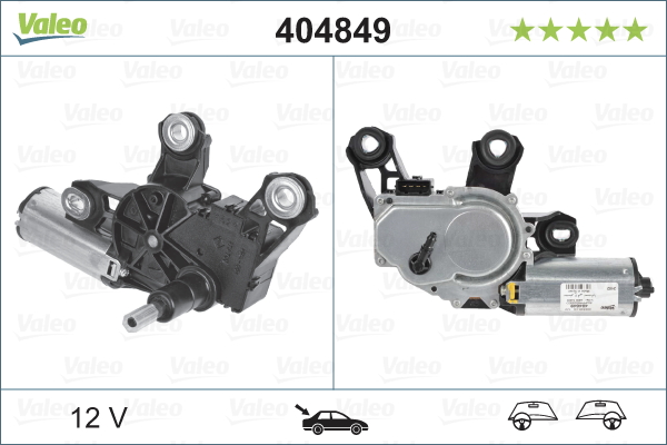 VALEO Viskermotor 404849 bag for FORD VW