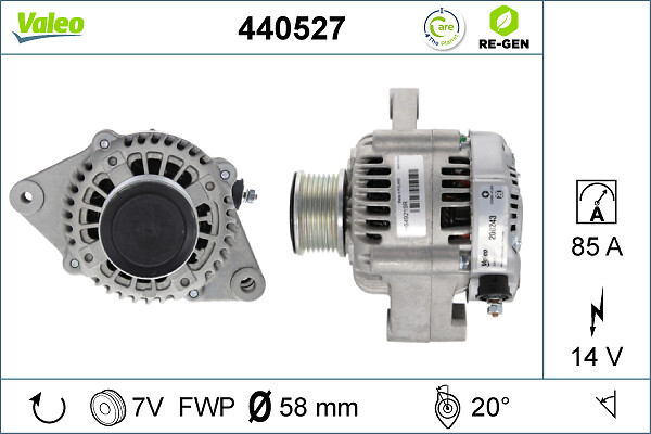 VALEO Generator 440527 for TOYOTA