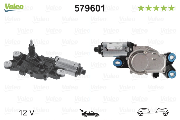 VALEO Viskermotor 579601 bag for VOLVO